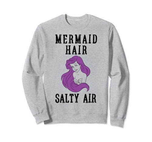 Sweatshirt Disney Little Mermaid en coton mélangé avec imprimé artistique pour femme