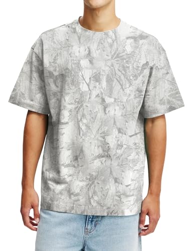 Y2k Camo Shirt for Men Oversized Camouflage Hunting Short Sleeve Crew Neck T-Shirts 2025 Summer Casual Graphic Tees