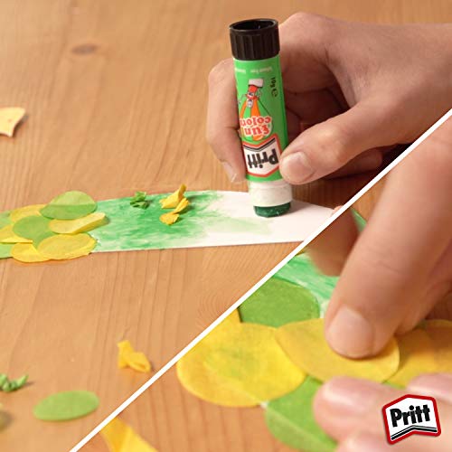 Pritt Rainbow Coloured Glue Sticks, Safe&Child-Friendly Glue for Arts & Crafts Activities, Strong-Hold adhesive for School Supplies, 96% natural ingredients, Craft glue for paper,cardboard,etc, 4x10g (Image - 5)