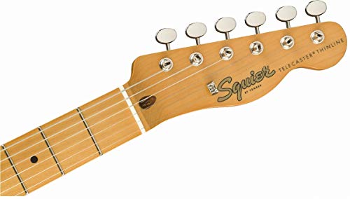 Image of Squier Classic Vibe 60s Thinline Telecaster Electric Guitar, with 2-Year Warranty, Natural, Maple Fingerboard