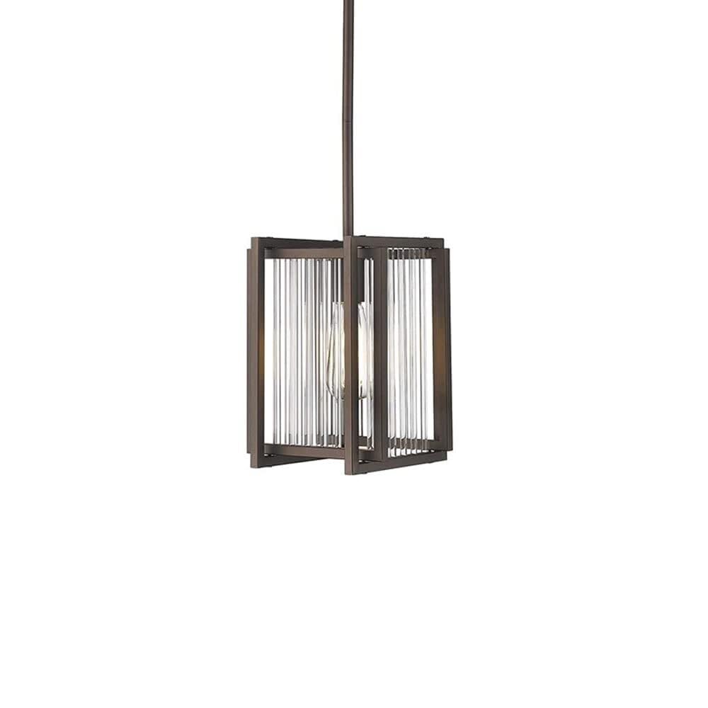 Hertl Acabado café Marco de hierro Varilla de vidrio Lámpara colgante Estilo industrial vintage Lámpara colgante Hogar Comercial Lámpara decorativa Cantina Oficina Cafetería Lámparas colgantes
