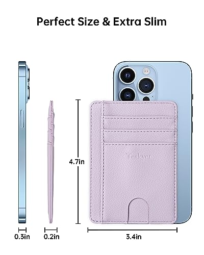 Image of Teskyer Slim Minimalist Wallet for Men, RFID Front Pocket Card Holder | Ultra Slim Front Pocket Design, 8 Card Slots, RFID Protection, Smooth Faux Leather for Everyday Carry