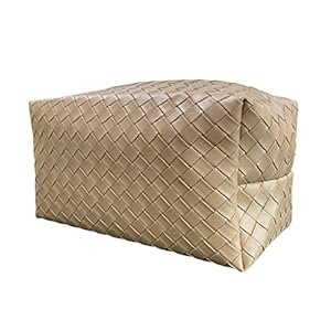 Geweven Lederen Tissue Doos, Eenvoudig en Licht Luxe Lederen Tissue Doos Servet Houder voor Home Office Auto Decoratie…