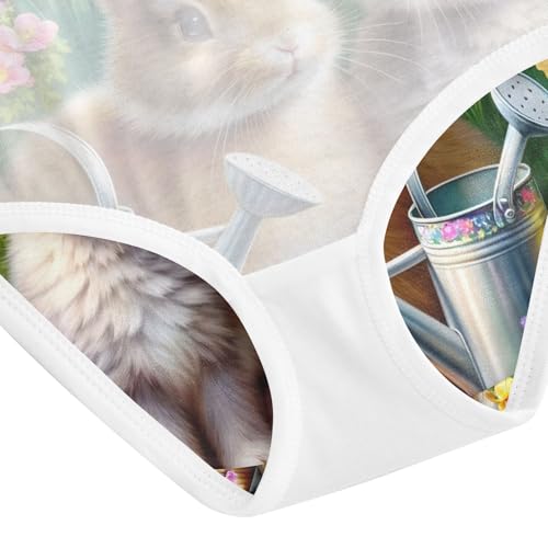 Toddler Panties, Cute Rabbit Butterfly Flower Girls Cotton Underwear, 2–8 Years4