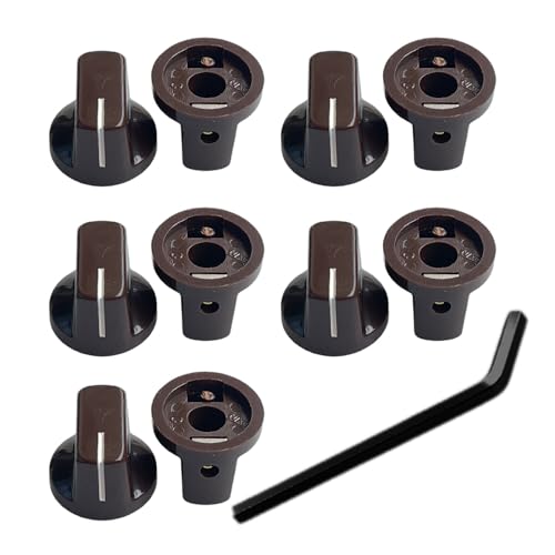 10PCSギターポテンティオメーターコントロールノブギターエフェクトペダルノブポインターコントロールノブギターの交換部品