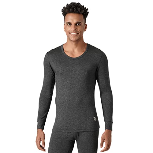 Image of U.S. POLO ASSN. Men's Solid Polyester Regular Fit Thermal Top