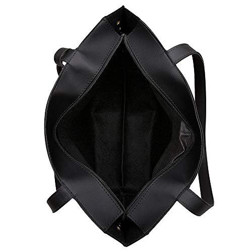 Kit 3 Bolsas Sacola + Bolsa Saco + Necessaire (Preto)