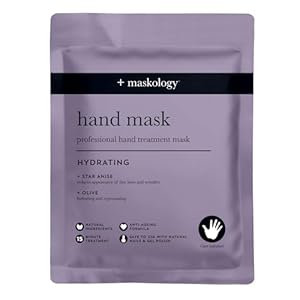 MASKOLOGY HAND MASK Hydrating Hand Treatment 1 Pair | Anti Ageing | Apple Extract |Nourishing Argan Oil & Shea Butter | Moisturising Gloves | 100% Plant Based