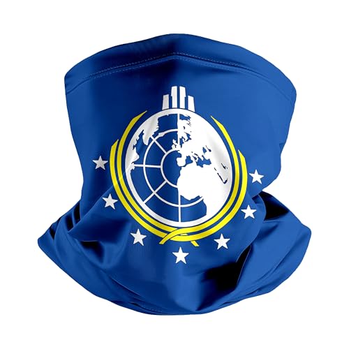 Neck Gaiter Face Mask for Men Women (Super Earth Flag) Face Mask Bandana Scarf Headband Balaclava for Outdoor Sports Cycling Hiking