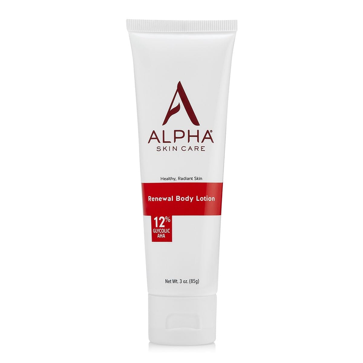 Alpha Skin Care Revitalizing Body Lotion, 12% Glycolic AHA, Multi-Purpose Daily Moisturizer, Hydrates & Exfoliates, Anti-Aging, Travel Size, 3 oz