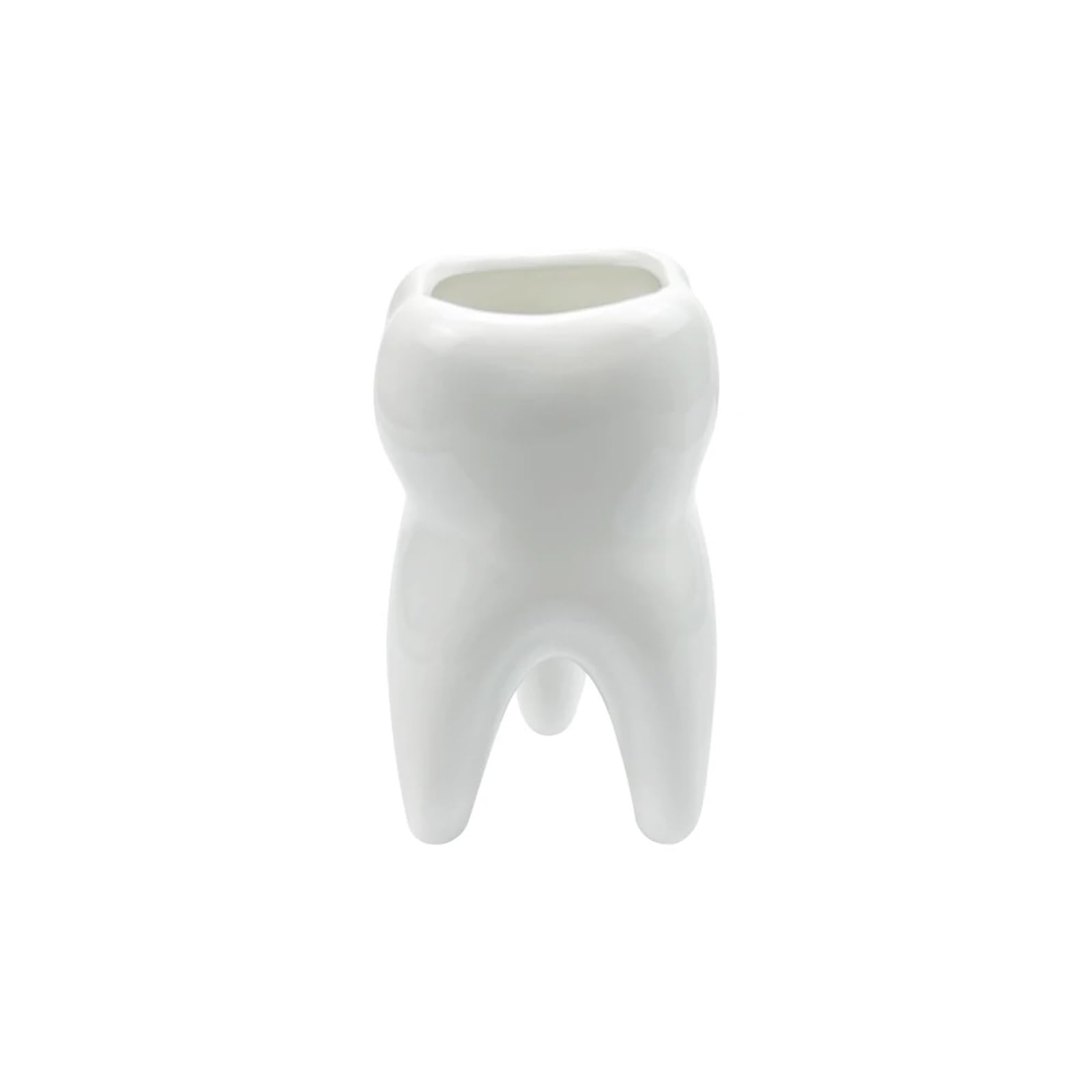 Porte-stylo en forme de dent céramique idée cadeau originale pour dentiste
