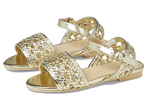Janie and Jack Girl's Gold Braided Sandal (Toddler/Little Kid/Big Kid)