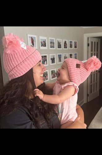 CLGIFT Rose Gold Minnie Ears Beanie, Winter BEANIE, Mickey Beanie, Holiday Winter Christmas, Minnie Fall Hat3