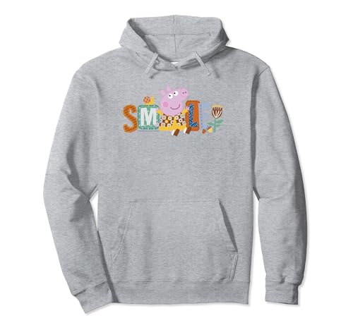 Peppa Pig hoodie haut de gamme avec finitions broderie portrait nature