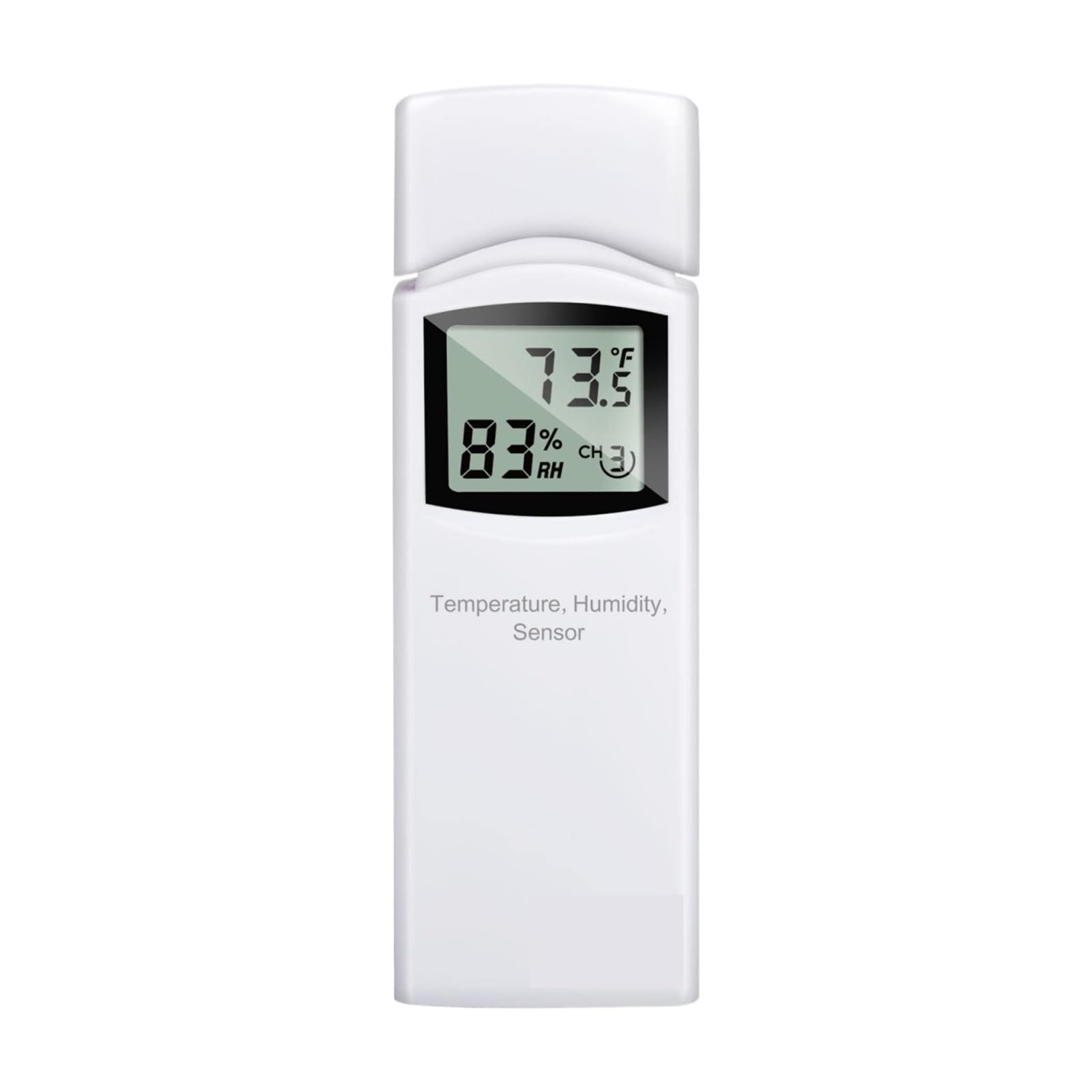 Termómetro higrómetro WN31 (WH31), sensor inalámbrico de temperatura y humedad de 8 canales con pantalla LCD (puerta de enlace no incluida) | 868MHz