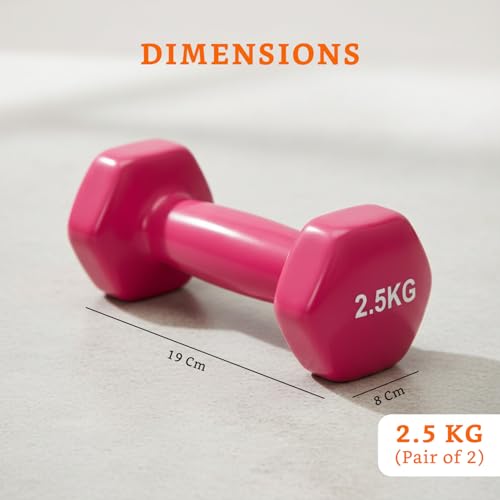 Image of Amazon Brand - Solimo Vinyl Dumbbell