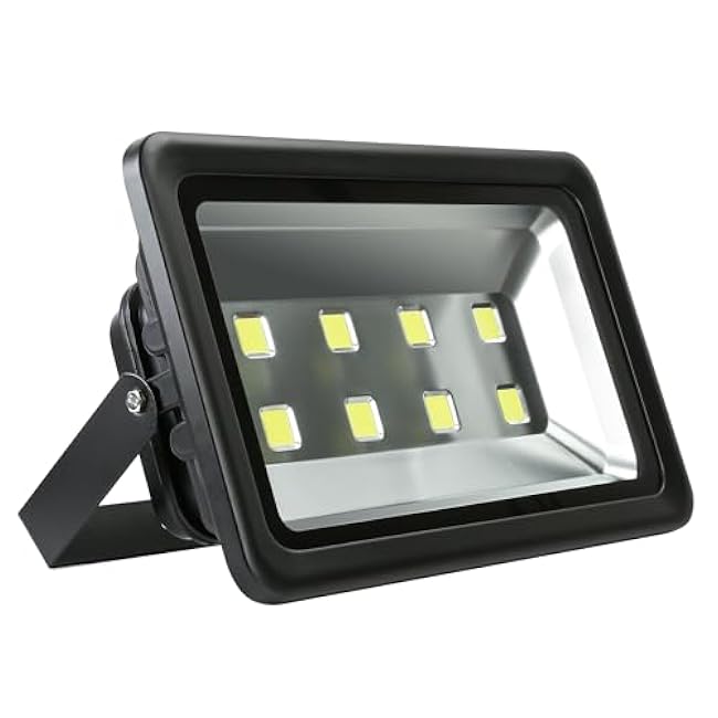 400W LED Flood Lights Outdoor, 40000LM Super Bright Exterior Lamp, 6000K Daylight White, Waterproof Security Light for Backyard, Garden, Garage