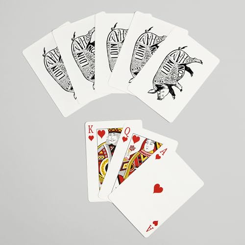 Baraja de poker Pork Butchers Block 52 cartas para adultos miniatura 7