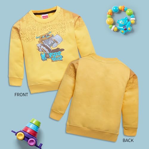 Image of LuvLap Baby Boys Full Sleeve Sweatshirt & Pyjama Set Pack of 1