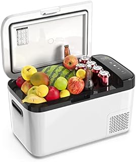 UKKISO 12 Volt Car Refrigerator, Portable Freezer, Car Fridge Dual Zone APP Control, 21 Quart(20L)-4℉-68℉ RV Electric Compressor Cooler 12/24V DC and 100-240V AC for Outdoor, Travel, Camping