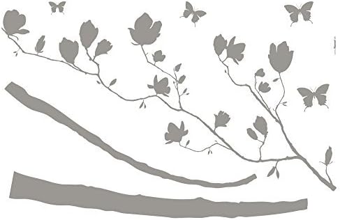 'Arabesque Komar Deco Stickers, Pack of 1, Grey, 17714H