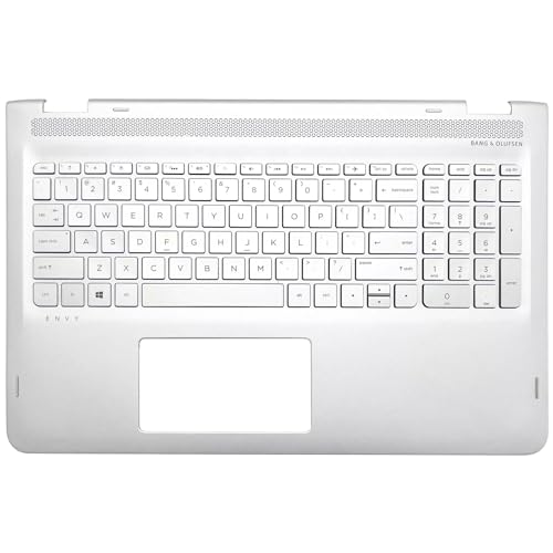 Wzqrps New Replacement for HP Envy X360 M6-AQ 15T-AQ 15-AQ M6-AQ005DX 15 AQ Laptop Upper Case Palmrest Backlit Keyboard Assembly Part 857283-001 Silver