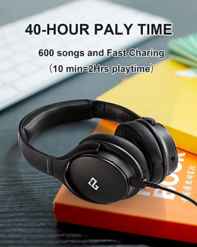 INFURTURE Active Noise Cancelling Headphones, H1 Wireless Over Ear Bluetooth Headphones, Deep Bass Headset, Low Latency… - Image 5