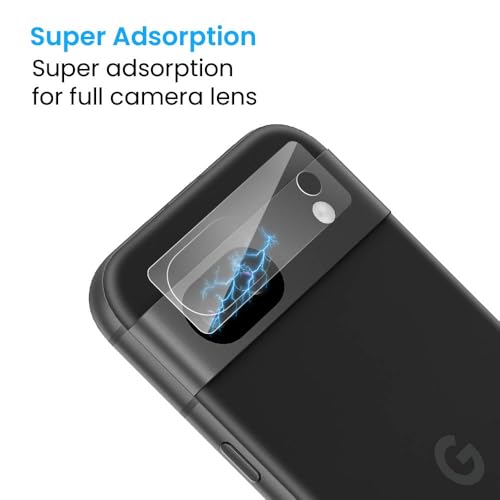 Image of FIRST MART Camera Lens Protector for Google Pixel 8A | 9H Tempered Glass, HD Clear, Scratch Resistant, Anti-Fingerprint, Case-Friendly | Crystal Clear, Pack of 1