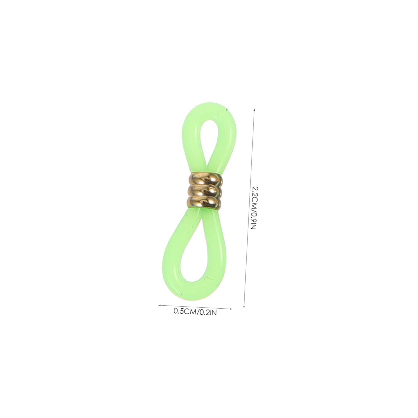 CALLARON Embouts Antidérapants Couleur Aléatoire pour Sport et Usage Quotidien en Silicone et Métal, 60 Pièces, Accessoires Réglables pour Chaînes de Lunettes