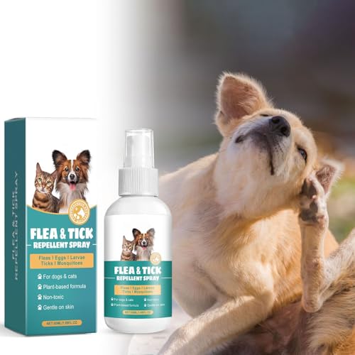 Spray Para Coceira e Carrapatos Em Cães | Proteção Contra Coceira e Carrapatos Para Cães - Ação Rápi