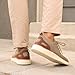 GALBRABV Casual Oxfords Mens Shoes Mesh Business Work Fashion Walking Sneakers Khaki