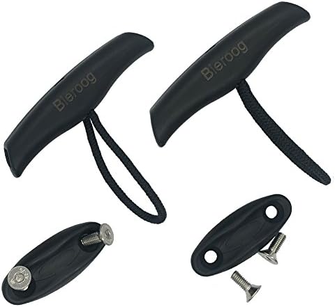 Bieroog 2 PCS Canoe Kayak Toggle Handle Boat With Cord Rope Kayak Carry Accessory Kit
