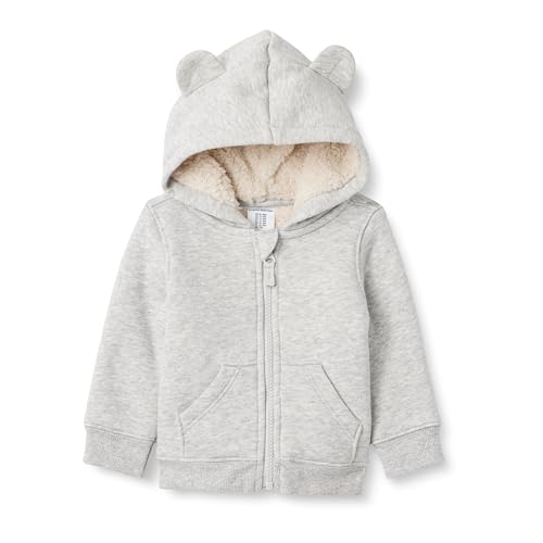 Amazon Essentials unisex-baby Sherpa Lined Full Zipper Hoodie