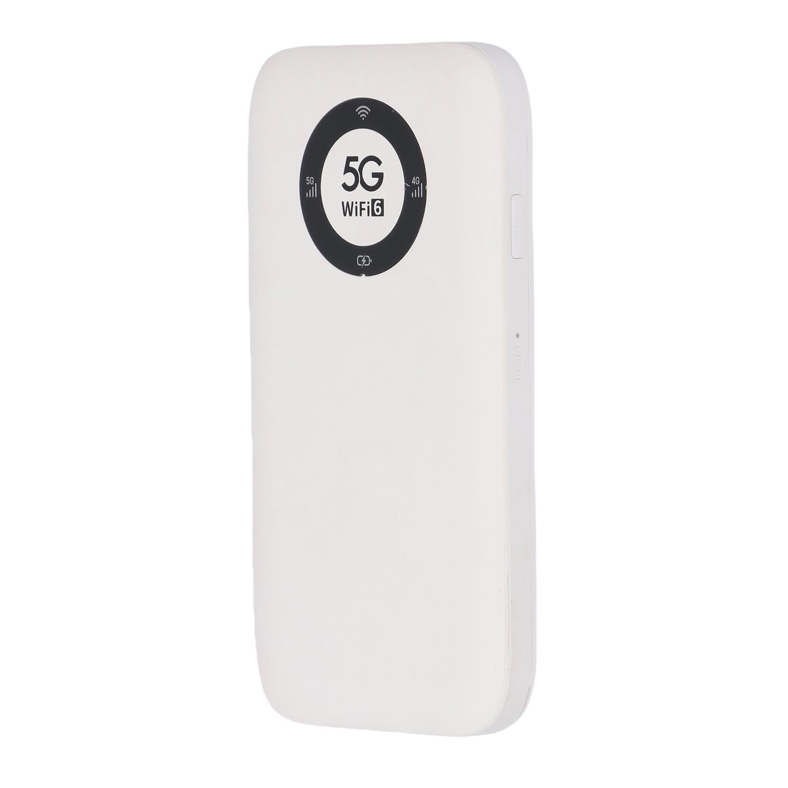 Hotspot WiFi Mobile, Router WiFi Portatile 5G 4G 3GLTE 1,25 Gbps con Slot per Scheda SIM, Antenna 1T4R 5G, Supporto 16 Dispositivi, Batteria 7100 MAh per Viaggi (WHITE)