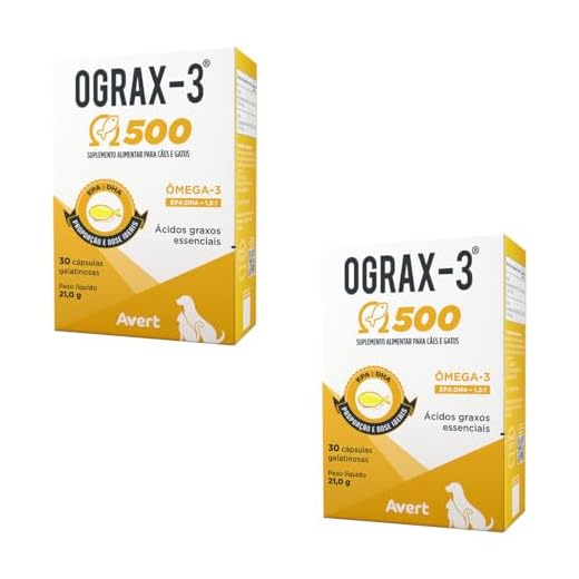 Combo 2Un Ograx 500mg 30comp Suplemento para Cães E Gatos Omega 3