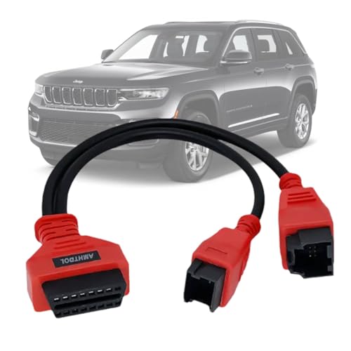 AMHTDOL Obd2P[u FCA 12 8Q[gEFCA_v^[ J[L[vO}[ MS908S MS906BT MS906 ProV[YXLi[Ή FCA 12+8sRlN^ ZLeB oCpXP[u R[h[_[Ή