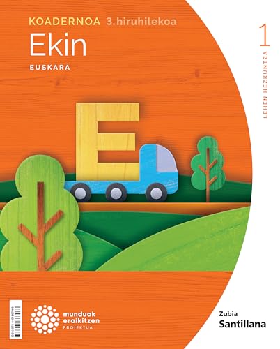 Portada de 1Lh Euskara Ekin Koadernoa 3. Hiruhilekoa Munduak Eraikitzen Ed 2022