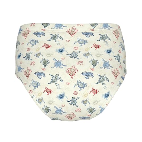Little Turtles On Sandy Beach Girls' Underwear Soft Cotton Little Girls Panties Comfort Briefs2
