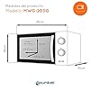 Grunkel - Microondas con grill blanco de 20 litros de capacidad y 700W. 5 niveles de potencia y 3 niveles de combinado, función descongelación y temporizador hasta 30 minutos. #2