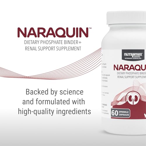 Nutramax Laboratories NARAQUIN™ Dietary Phosphate Binder + Renal Support Supplement for Cats & Dogs,60 Count (Pack of 2) - image 3