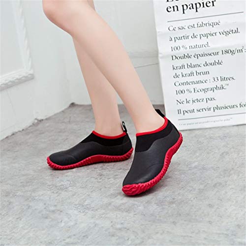 Image of SYLPHID Men's Garden Shoes Women's Rain Shoe Waterproof Neoprene Camp Booties for Camping, Lawn Care, Gardening and Yard Work