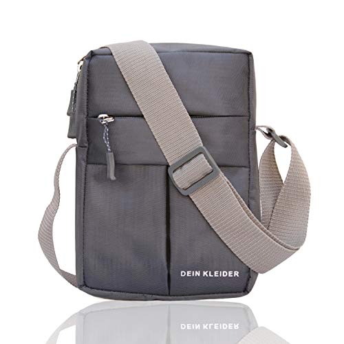DEIN KLEIDER Nylon Sling Cross Body Travel Office Business Messenger one Side Shoulder Pouch Bag for Men and Women