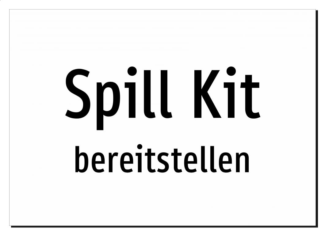 Spill Kit - bereitstellen