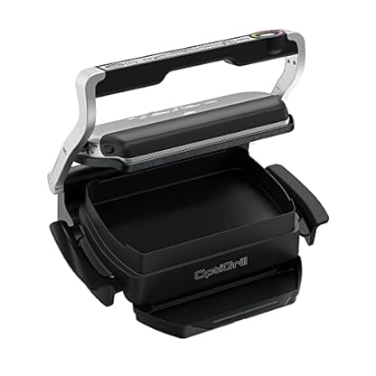 Tefal OptiGrill & Bake Kontaktgrill mit Backschale, 6 Programme, Garstufenanzeige, Abnehmbare Platten, Elektrogrill, Edelstahl, GC714D10 – Bild 3