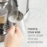 Calphalon Compact Espresso Machine, Home Espresso Machine with Milk Frother, Stainless Steel - Image 5