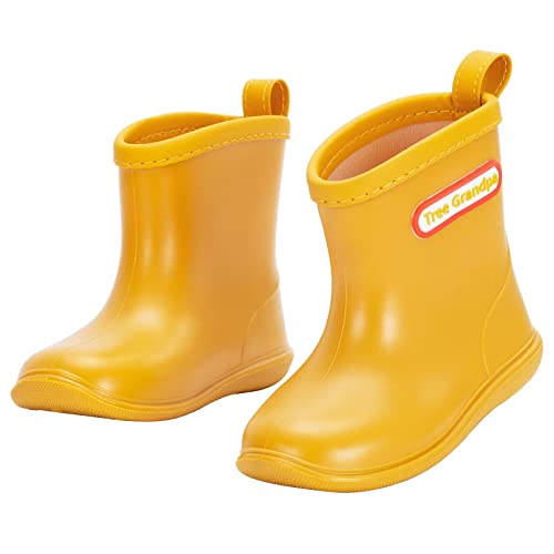 NQTOER Toddler Kids Rain Boots for Boys Girls Easy-on Lightweight Waterproof Rainboots Baby