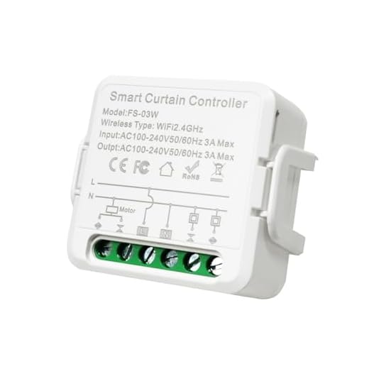 Mini Interruptor Persianas WiFi, Controlador programable con Temporizador, Control Remoto por APP Smart Life y Voz, Compatible con Alexa y Google Home, Uso con cortinas o persianas electricas