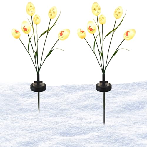 Lámparas de estaca de huevo de pascua solares el regalo ideal para decoración de césped y jardín