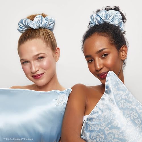 Kitsch x Fronhas de cetim Bridgerton com zíper para pele de cabelo, fronhas mais macias do que seda,