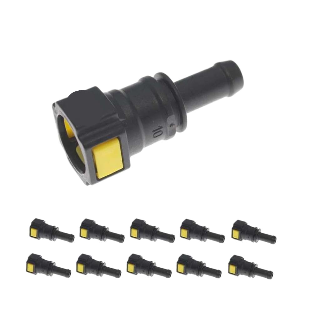 Fuel Line Hose Coupler Quick Release Connect Connector 1/2 5 10 ID10 20805109 Compatible with Trucks T Series(10PCS)